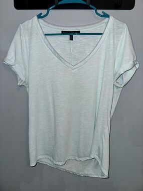 White House Black Market Mint V-Neck Short Sleeve Tee